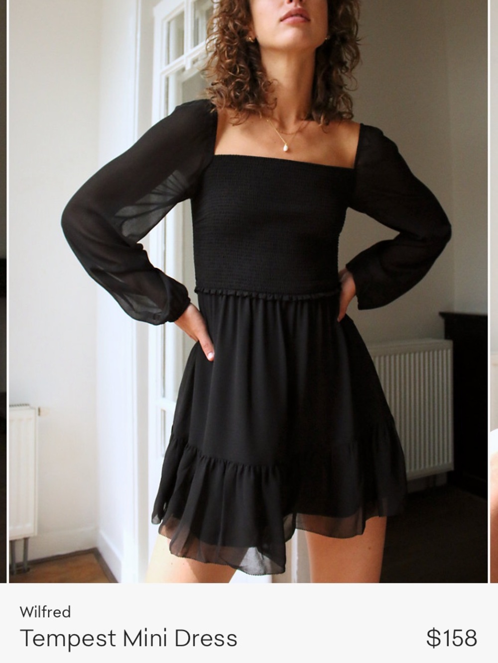 Aritzia Tempest Mini Dress NWT